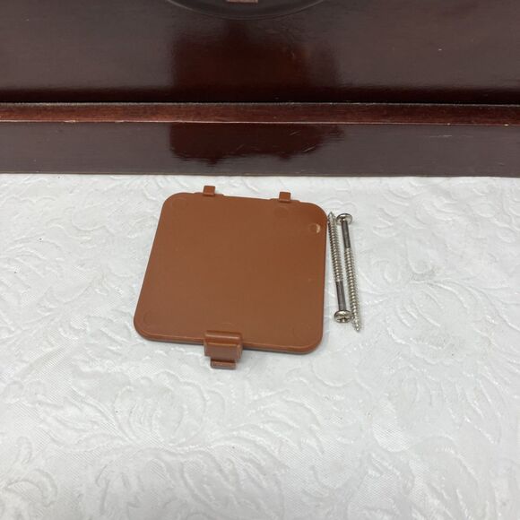 Vintage Ingraham Wood Clock Mantle Tambour Battery Powered WORKS - Picture 15 of 15